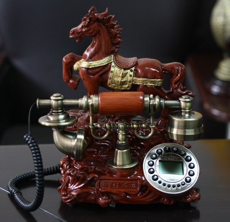 热销礼品 欧式电话机 古董树脂仿古电话机