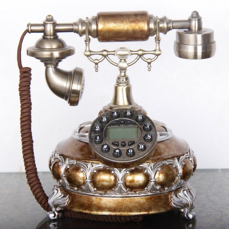 欧式精品复古电话 创意田园风格古董电话仿古电话机家用座机